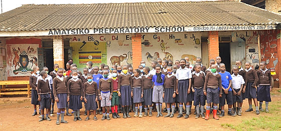 Amatsiko School children at their community school in Uganda